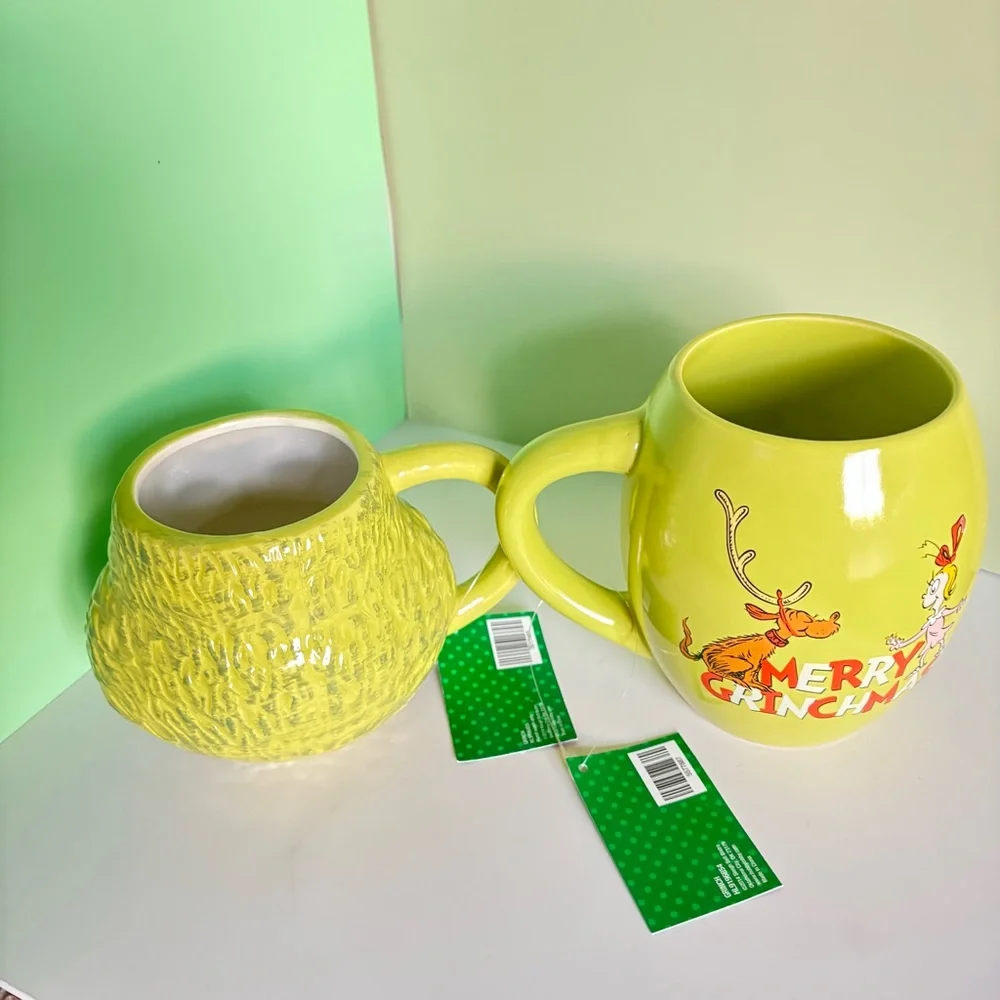 *SOLD* GRINCH Themed Mugs Set - Picture 2 of 2